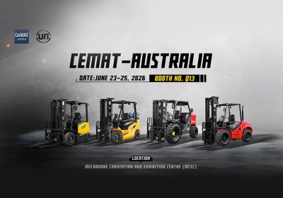 UN Forklift triển l&atilde;m CEMAT Australia